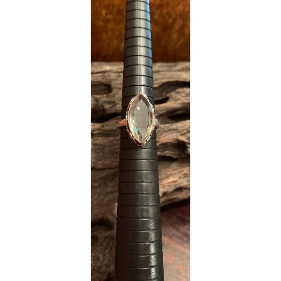 Sterling Silver and Prasiolite Ring Size 7 - Picture 1 of 5